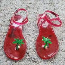 Katy Perry Geli Palm Tree Sandal Red Green 8
