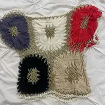 Colorful Crochet Patchwork Top