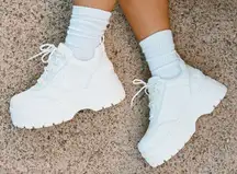 Princess Polly Windsor Smith White Lux Sneakers