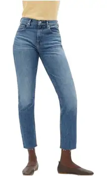 Everlane The Cheeky Classic Blue Raw Hem High Rise‎ Cotton Jeans Size 26