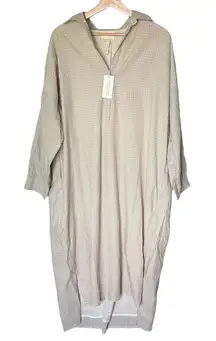 LAUDE THE LABEL Shirt Tunic Dress L/XL Checkered Organic Sustainable Lagenlook