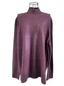Calvin Klein Jeans Turtleneck Acrylic Blend Sweater Burgundy Size XL