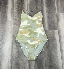 Green Camo One Piece Swimsuit