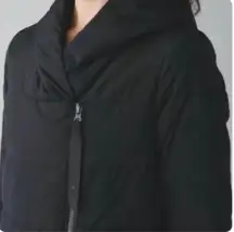 Lululemon‎ Puffy Blanket Jacket Hooded Quilted Black Size 6