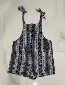 Striped Floral Romper