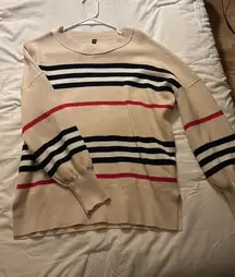 Striped Sweater Amazon Crewneck Oversized
