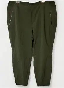 Athleta Trekkie North Jogger Pant Olive Green Size 20 Outdoor Hiking Athleisure