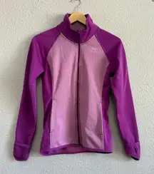 Nike‎ Thermafit Running Full Zip Jacket Size Small Thumbholes
