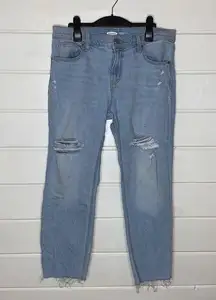 Old Navy  mid rise boyfriend distressed jeans