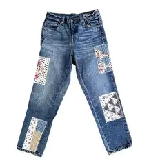 [BLANKNYC] Patchwork Jeans Distressed Denim Straight Leg Women's Size 27