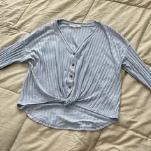 🍂Button down knotted long sleeve shirt🍂