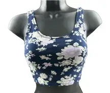 Vintage USA ABERCROMBIE & FITCH Women's‎ Size Small Floral Cropped Tank Top