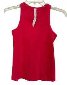 Lululemon Align Waist Length Racerback Tank Nulu Size 4 Lipgloss LIPG 08395