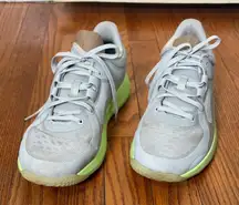 Lululemon Strongfeel Womens Training Shoe Vapor Grey Yellow zap size 10