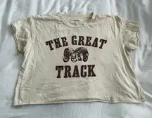 THE GREAT. Boxy Crew Horse Running Track Graphic T-Shirt Women’s 2