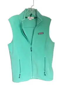 Vineyard Vines Mint Green Fleece Vest Size S