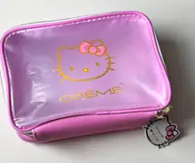 Creme x Hello Kitty Pink  Collaboration Zipper Top Cosmetic Makeup Bag NWT