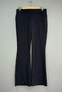 Black Express Editor Pinstripe Trousers Size 4 EUC