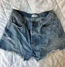 Cello Jeans High Waisted Medium Wash Denim Shorts