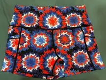 CVG shorts, Size Small. Like new. Firework/Patriotic Print, Red, White, & Blue