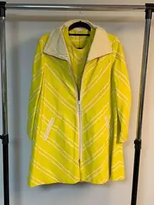 Vintage 50’s/60’s Yellow Chevron 2-Piece Romper & Jacket Set