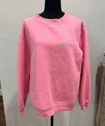 White Fox Boutique Vibrant Pink Crewneck Sweater with Relaxed Fit