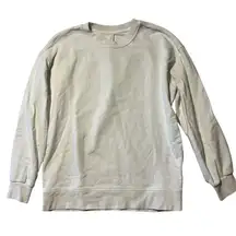 Lululemon Perfectly Oversized Cropped Crewneck Sweatshirt Casual White Women's 2