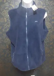 NEW Vineyard Vines Navy Blue Fleece Vest