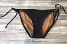 Mossimo Black Tie Side Bikini Bottoms