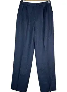 harve benard Pants Blue Wool Lined Womens Size 10 Made in Hungary