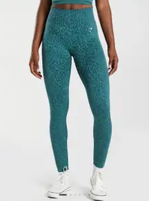 Gymshark Adapt Animal Seamless Leggings Winter Teal