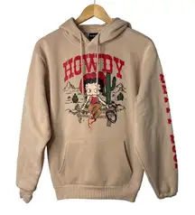 Betty Boop‎ Howdy Graphic Hoodie Western Pullover Sweatshirt Women Size Small