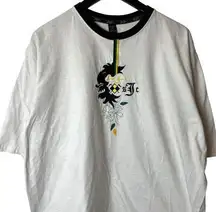 Vintage Y2K Sean John T Shirt White XL Embroidered Graphic Tee 100% Cotton Solid