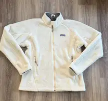 Patagonia Women's Off-White Teddy Jacket Full zip