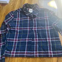 Vans plaid button down shirt