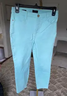 Talbots Aqua Jegging Crop Pants Sz 2P Straight Fit Preppy Academia Brunch 90s