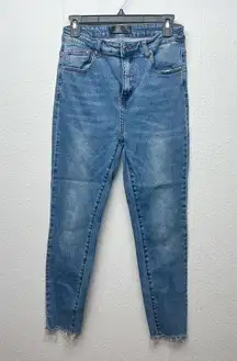 Monkey Ride Original Vintage Jeans High Rise Raw Hem Chic Feminine Size Size 32
