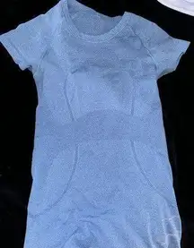 Light blue Lululemon Swiftly Tech Shirt