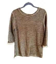 Topshop Multi color olive Knit Pullover Sweater Size 6