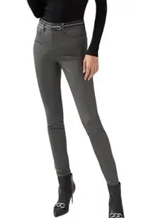 White House | Black Market NWT -  Grey Moonwalk High Rise Coated Skinny Jeans ~ 4