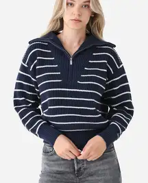 Z Supply WOMEN'S VILLA HALF-ZIP SWEATER medium