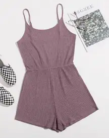 SheIn Ribbed Knit Romper
