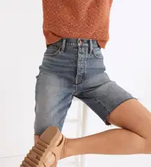 Madewell High Rise Long Denim Shorts