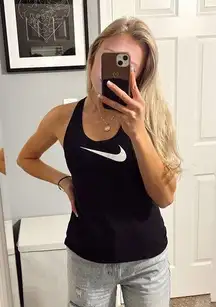 Nike  black razor back tank top