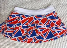 Red And Blue Tennis Skirt  British flag