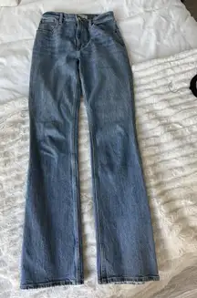 Abercrombie and fitch high rise 70s flare jeans 