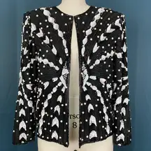 Vintage 80s/90s Silk Beaded Sequin Jacket