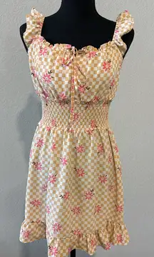 Floral Checkered Sundress