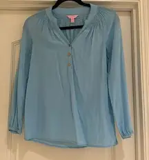 Lily Pulitzer Baby Blue long sleeve shirt