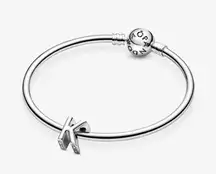 *BRAND NEW* Pandora Moments 925 Sterling Silver Letter K Alphabet Charm 797465